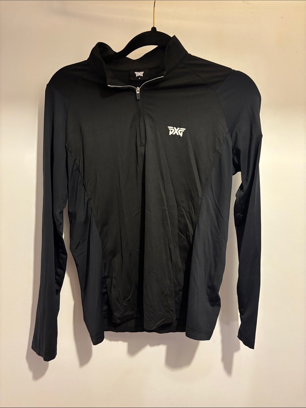 PXG Black Men's Quarter-Zip Performance Jacket